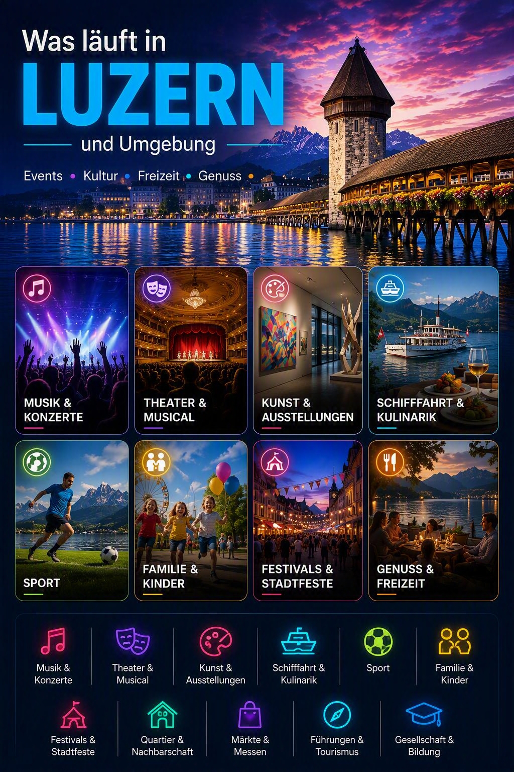 Was läuft in Luzern?  Eventkalender Luzern und Umgebung